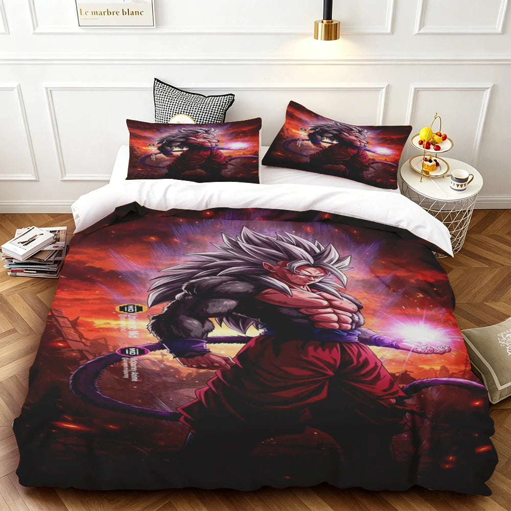 Copripiumino Dragon Ball - Goku Super Saiyan a torso nudo