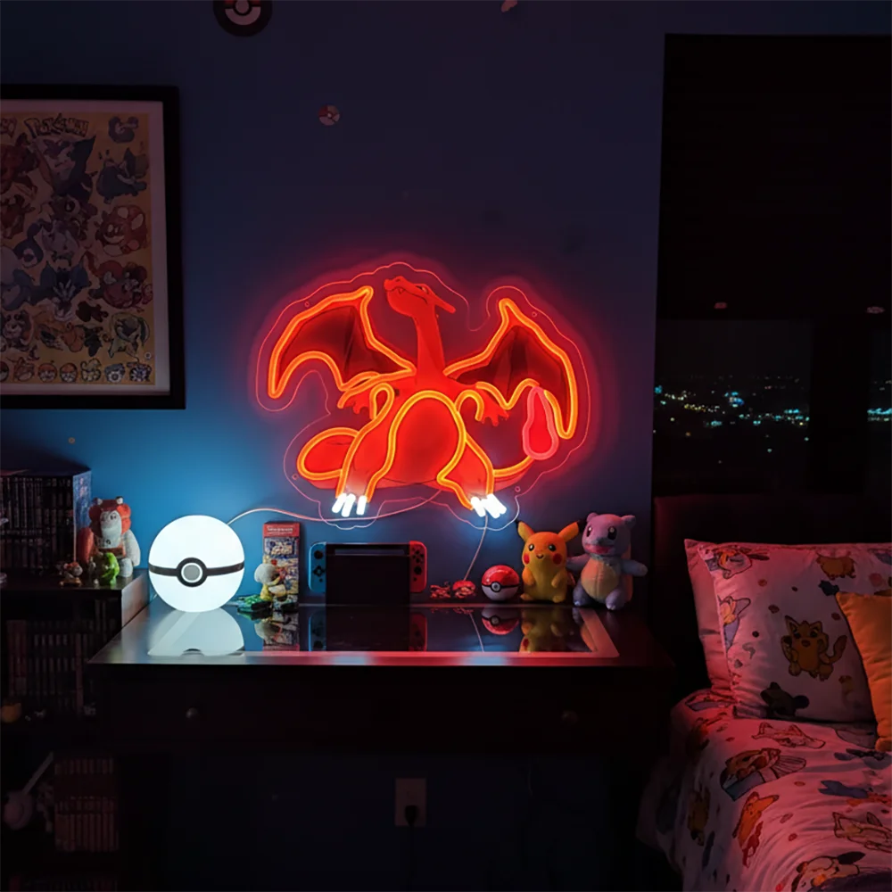 Lampada al neon blu Dragon Ball - Vegeta Super Saiyan Blue