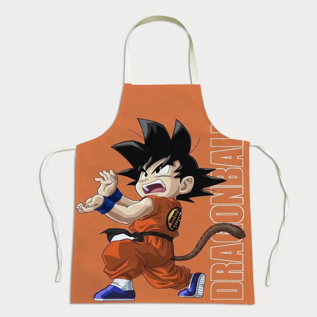 Tablier de cuisine Dragon Ball - Goku enfant et kanji Go