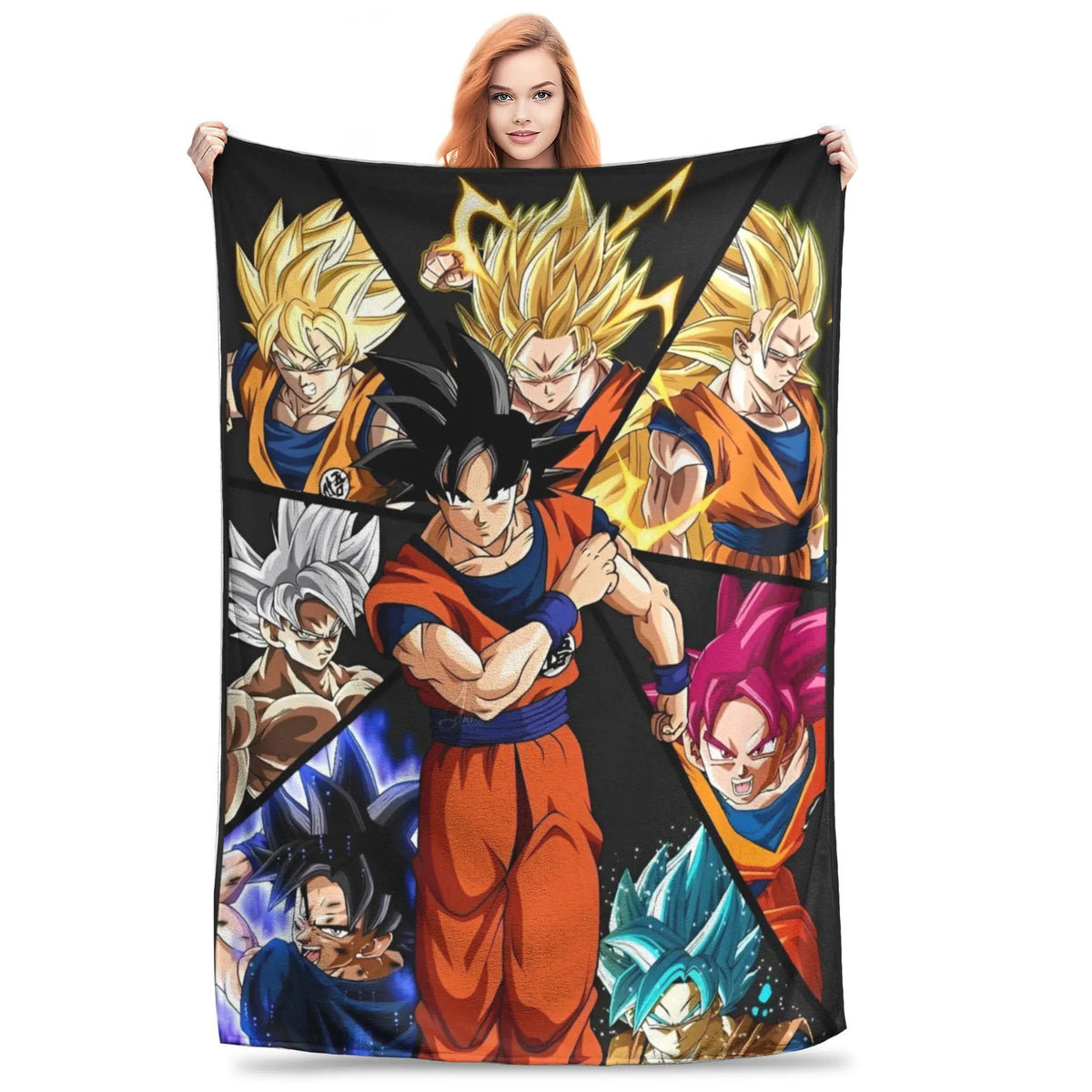Plaid Dragon Ball - Goku davanti ai suoi compagni