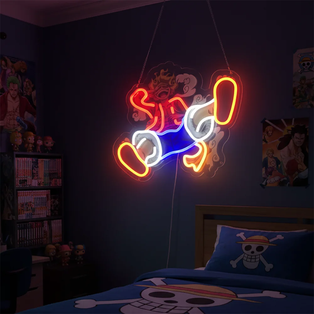 Lampada al neon blu Dragon Ball - Vegeta Super Saiyan Blue