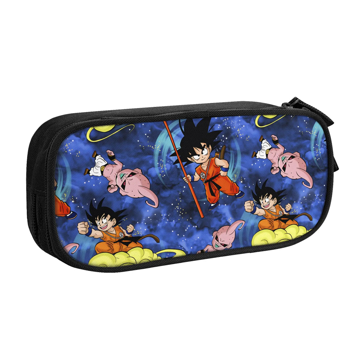 Multicolored school bag Dragon Ball - Goku and Vegeta in squares
