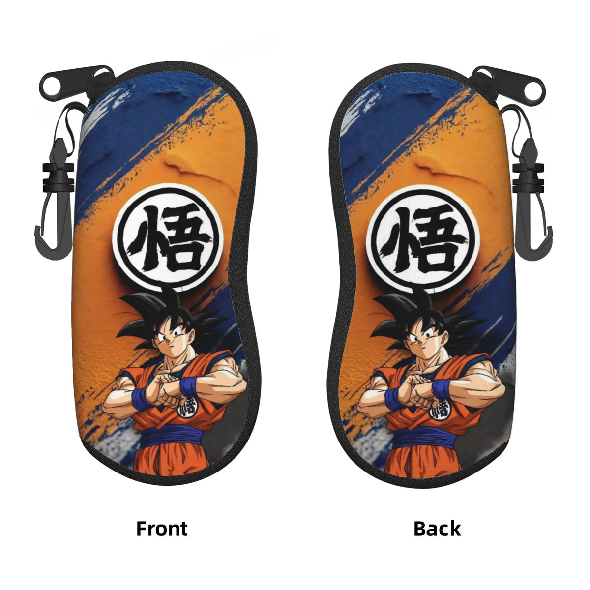 Dragon Ball orange Brillenkoffer - Kind Goku mit rotem Stock