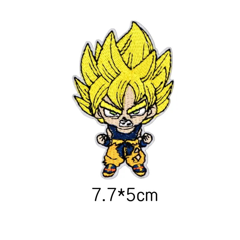 Écusson brodé Dragon Ball - Goku enfant au bâton rouge
