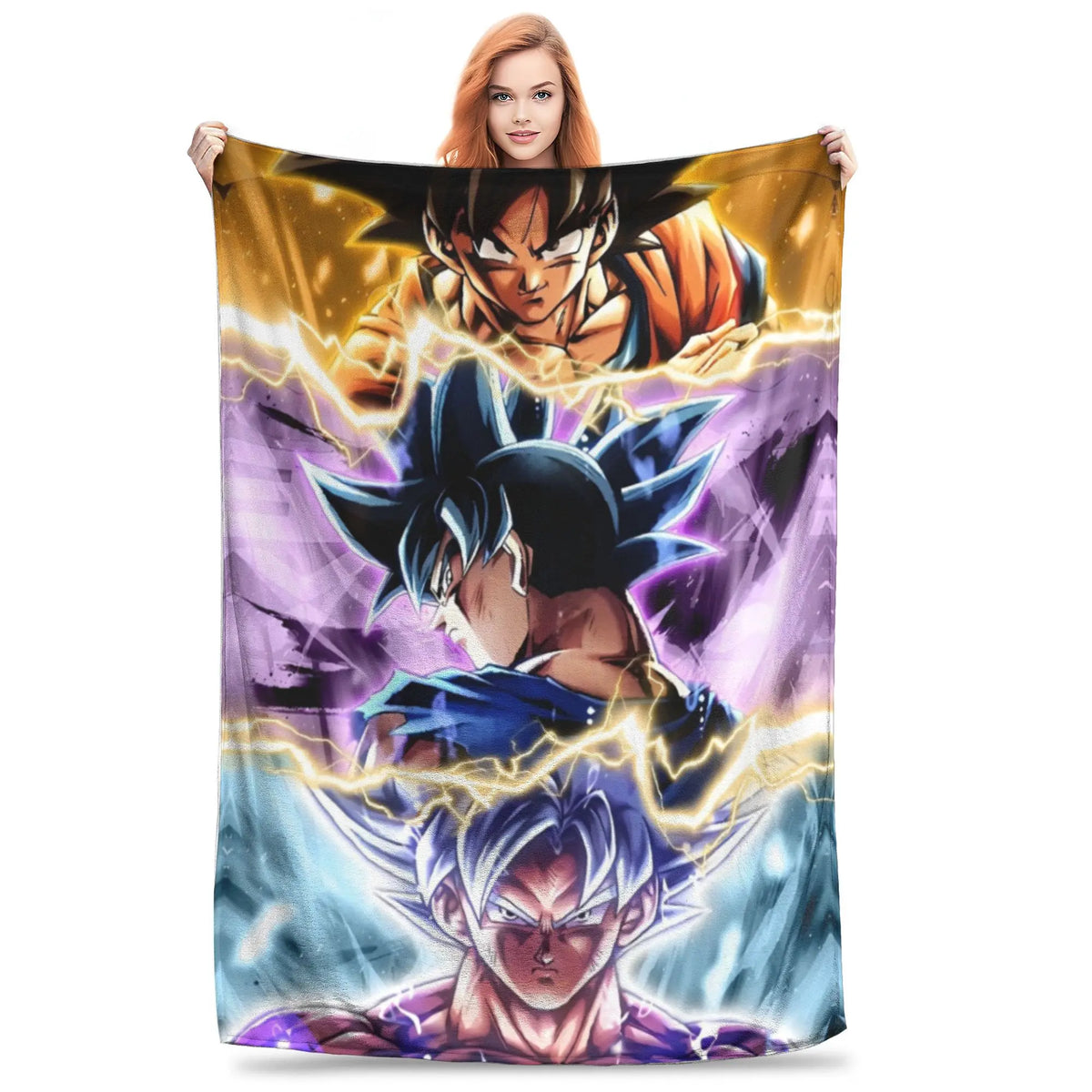 Plaid Dragon Ball - Goku davanti ai suoi compagni