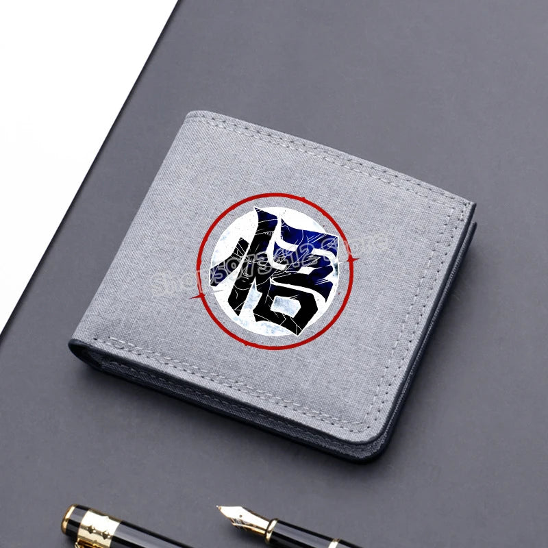 Dragon Ball patterned wallets - Ultra Instinct and Shenron child Goku
