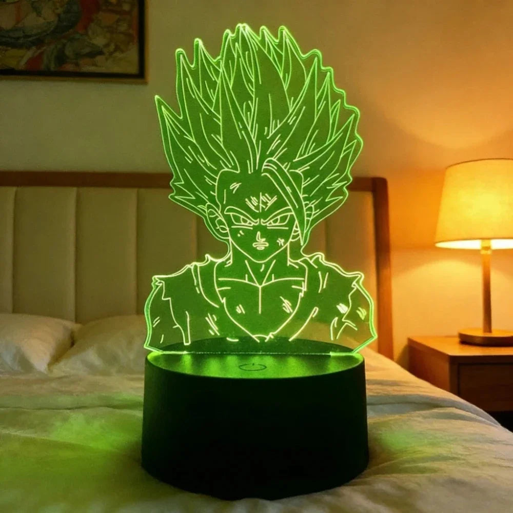 Dragon Ball 3D effect lamp - Goku and Vegeta luminous