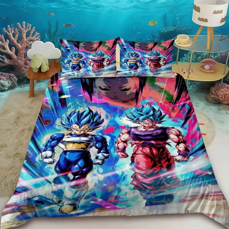 Funda nórdica Dragon Ball - Gohan Super Saiyan 2 y aura amarilla
