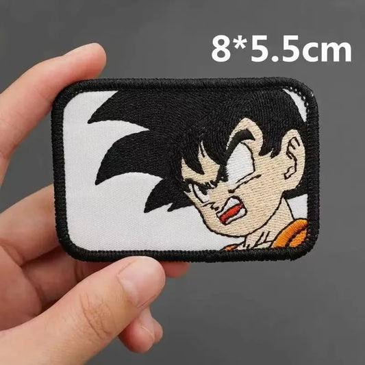 Dragon Ball geborduurd Patch - Angry Goku Portrait