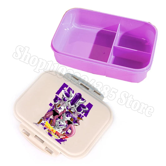 Boîte à goûter compartimentée violette Dragon Ball - Freezer et ses formes