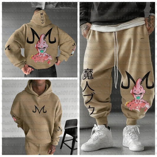 Dragon Ball sweatshirt en joggingset - Majin Buu khaki