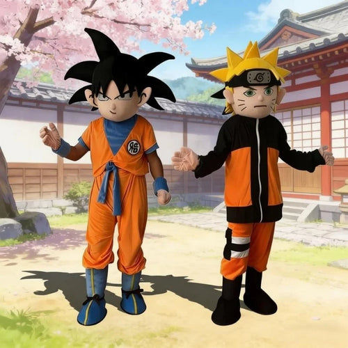 Dragon Ball mascotte kostuum - Goku en Naruto