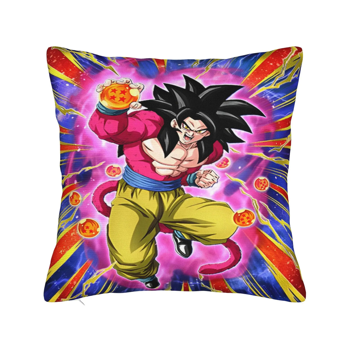 Dragon Ball blue cushion cover - Child Goku on magic cloud