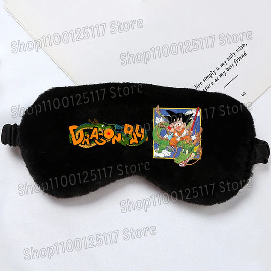 Schwarze Schlafmaske - Manga Cover und Dragon Ball Logo