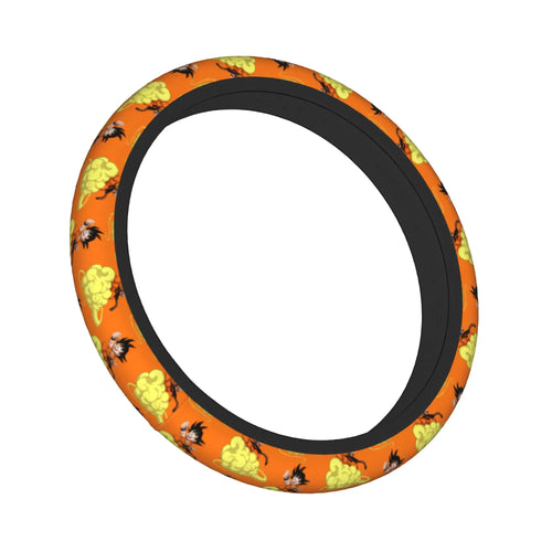 Dragon Ball Orange Wheel Cover - Goku Super Saiyan in small patterns