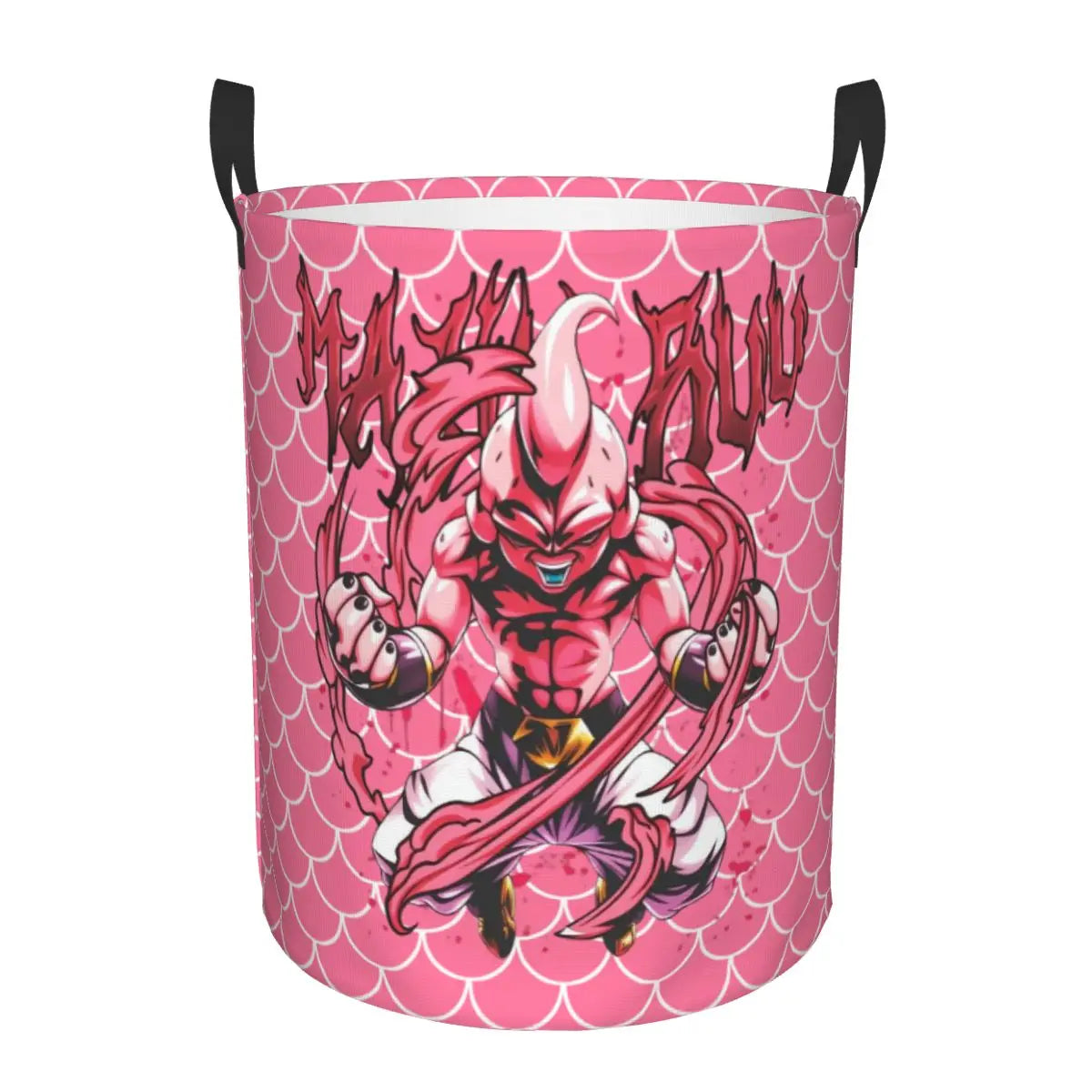 Dragon Ball Pink Linen Basket - Kid Buu in full attack