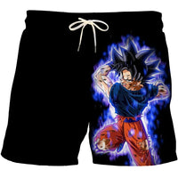 Goku auf der Hut und lila Aura