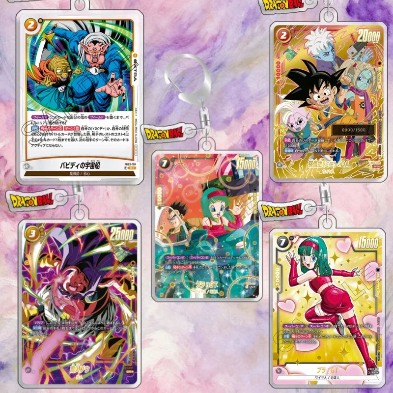 Dragon Ball Gohan GT black border card key ring in shirt