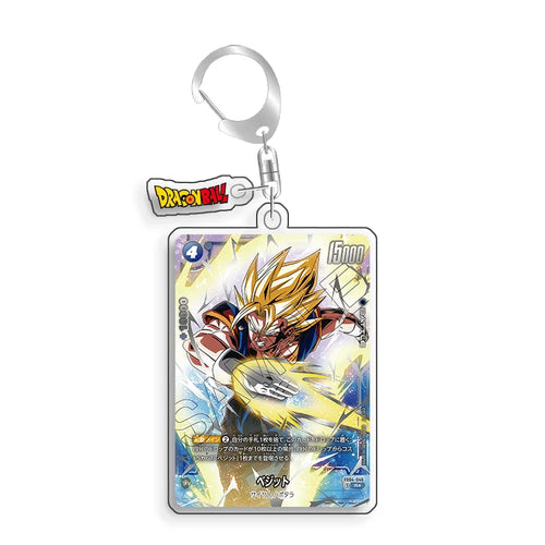 Keyring Dragon Ball card Goku Super Saiyan and light attack