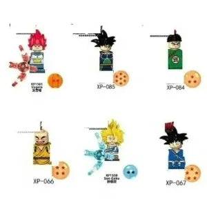 Dragon Ball mini figures to assemble - Saiyan transformations and crystal balls