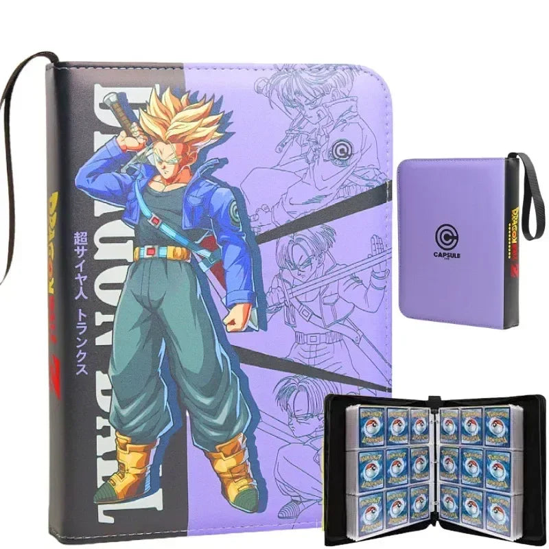 Carpeta de cartas morada Dragon Ball - Trunks Super Saiyan y espada