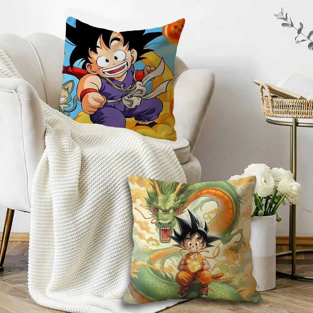 Dragon Ball Kissenbezüge - Kanji Kame Shenron und der junge Goku