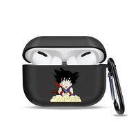 Goku child sitting on light cloud