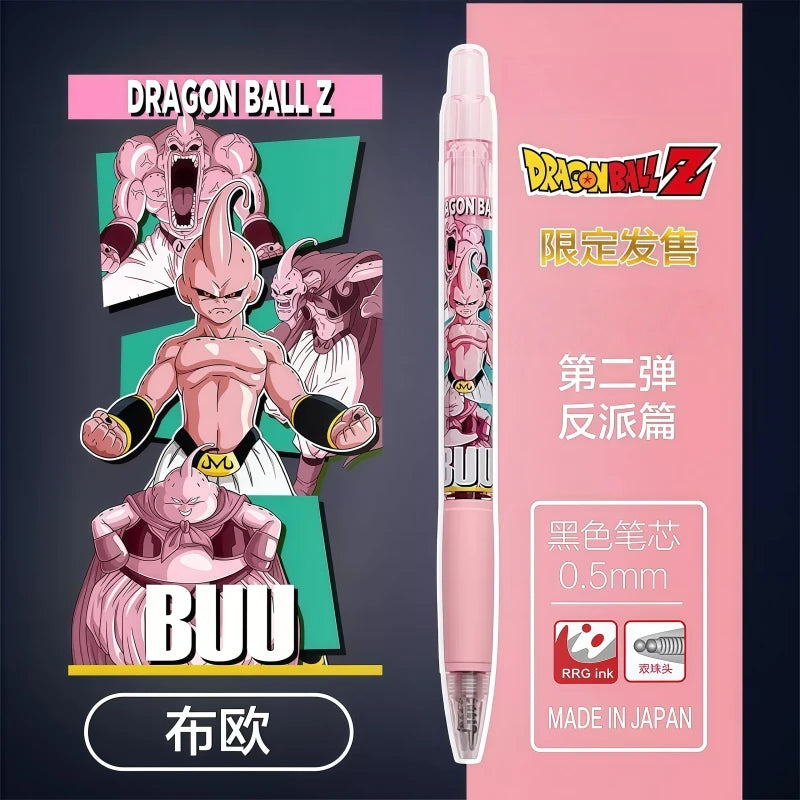 Stylo gel rose 0,5 mm Dragon Ball - Majin Buu et ses transformations