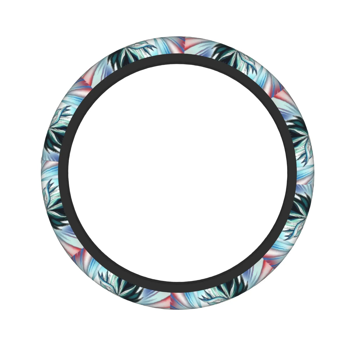 Dragon Ball steering wheel cover - Goku and warriors on orange background