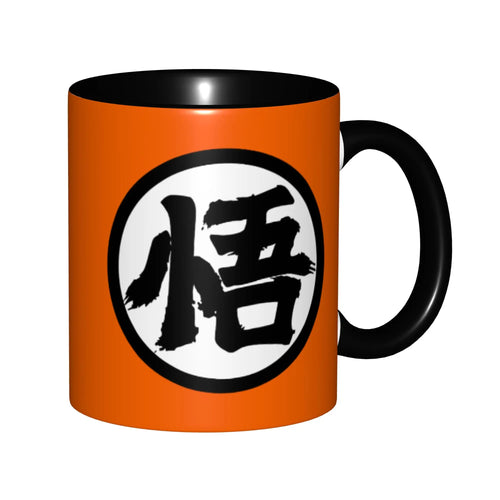 Dragon Ball Mug - Goku's Kanji oranje en zwart