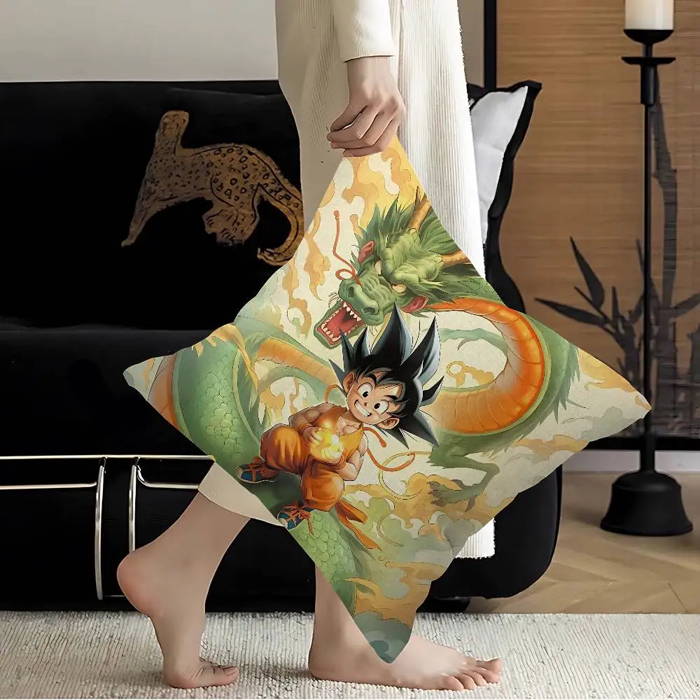 Dragon Ball Kissenbezüge - Kanji Kame Shenron und der junge Goku
