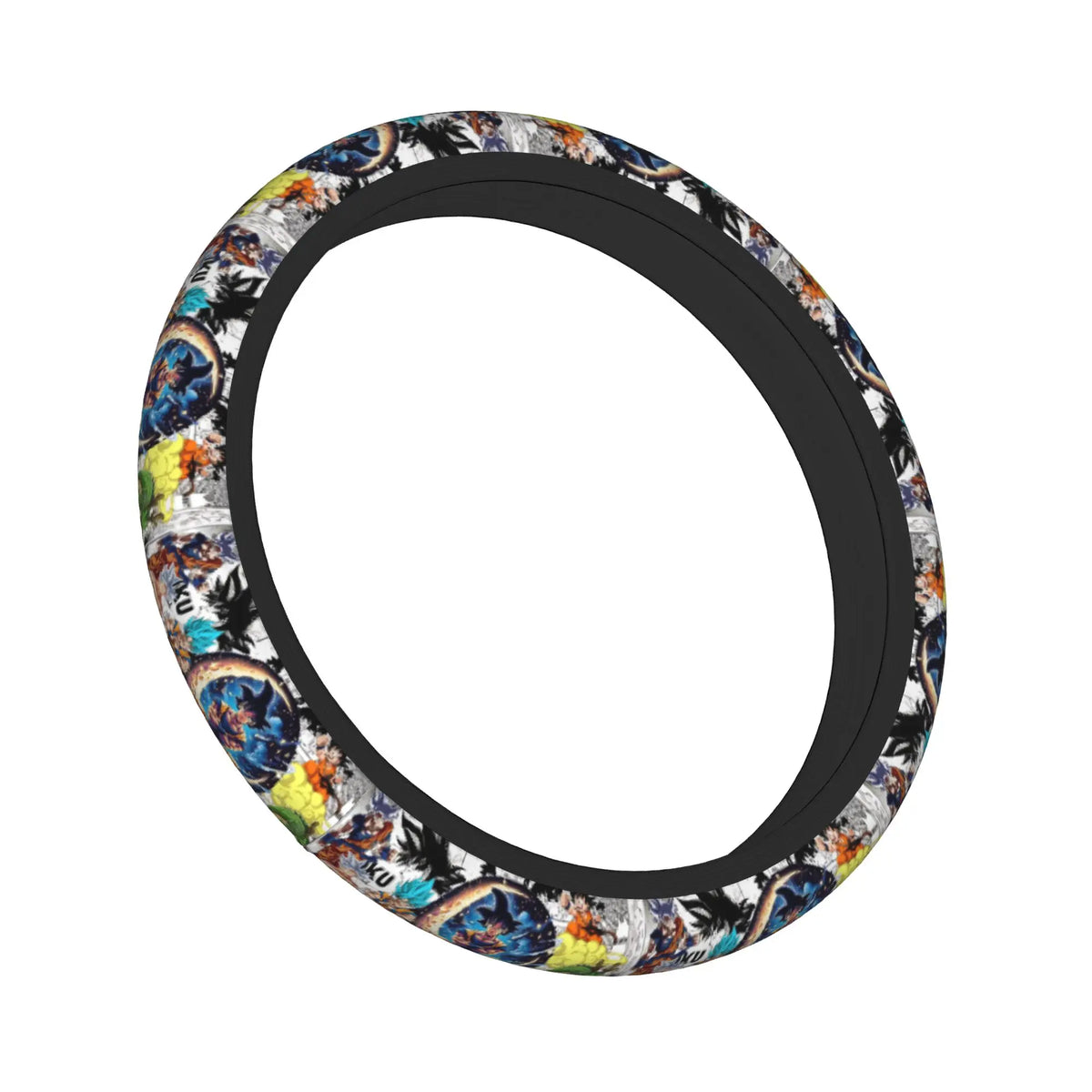 Coprivolante multicolore Dragon Ball - collage di scene di combattimento