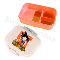 junger Goku und orange Schriftzug