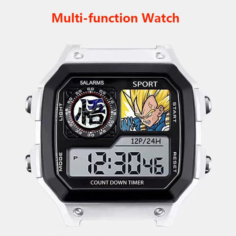 Dragon Ball Digital Watch - Super Saiyan Vegeta with Raised Fist
