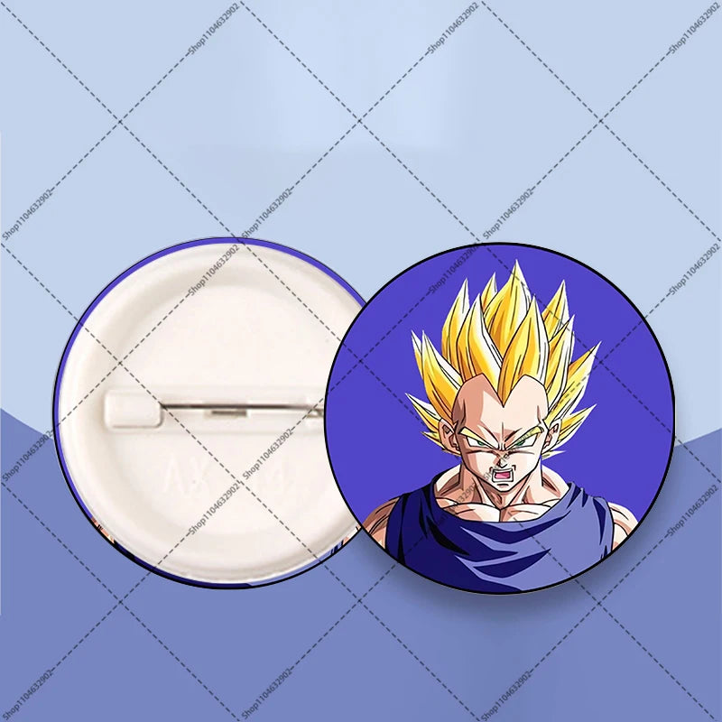Distintivi rotondi Dragon Ball - Goku bambino e kanji Go