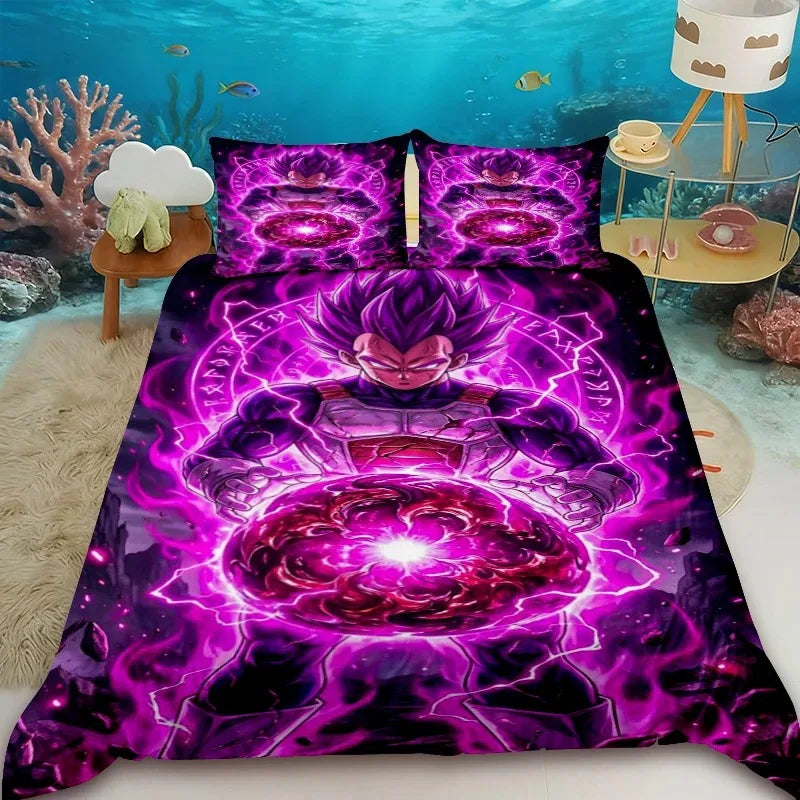 Funda nórdica Dragon Ball - Gohan Super Saiyan 2 y aura amarilla