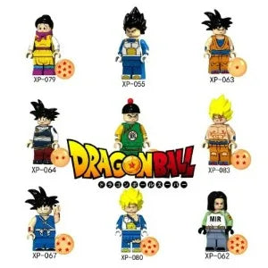 Dragon Ball mini figures to assemble - Saiyan transformations and crystal balls