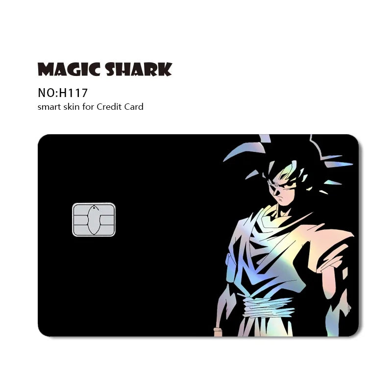 Dragon Ball Bankkarte Aufkleber - Saiyan Krieger
