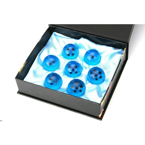 Dragon Ball box set - seven blue crystal balls 3.5 cm