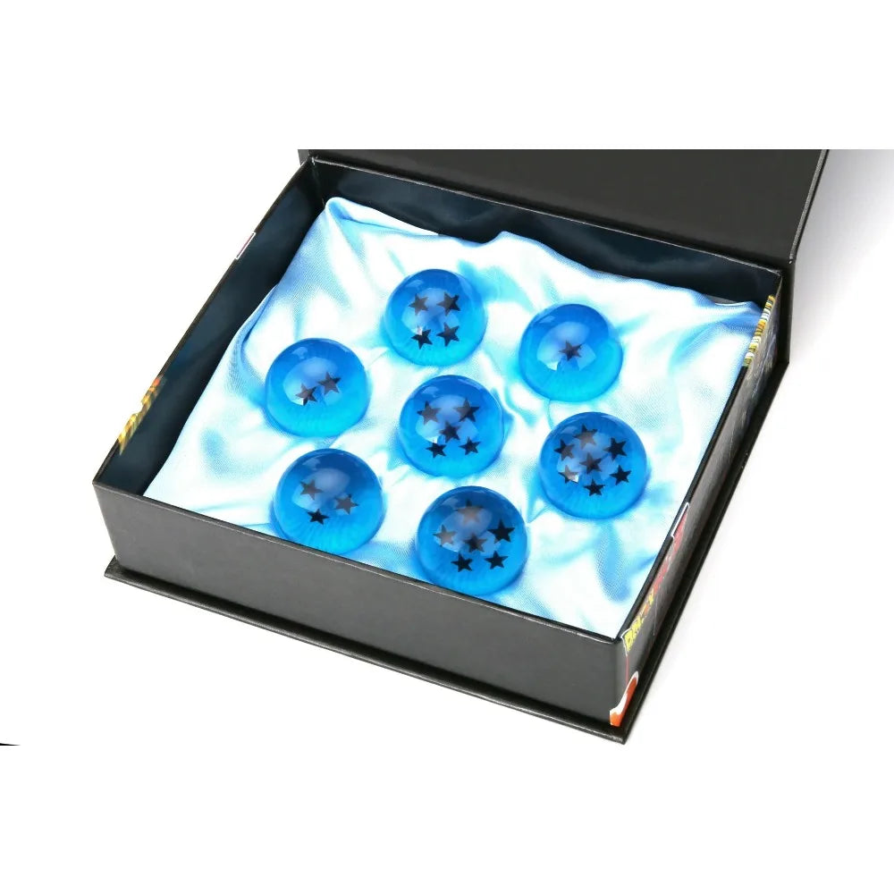 Dragon Ball box set - seven blue crystal balls 4.3 cm