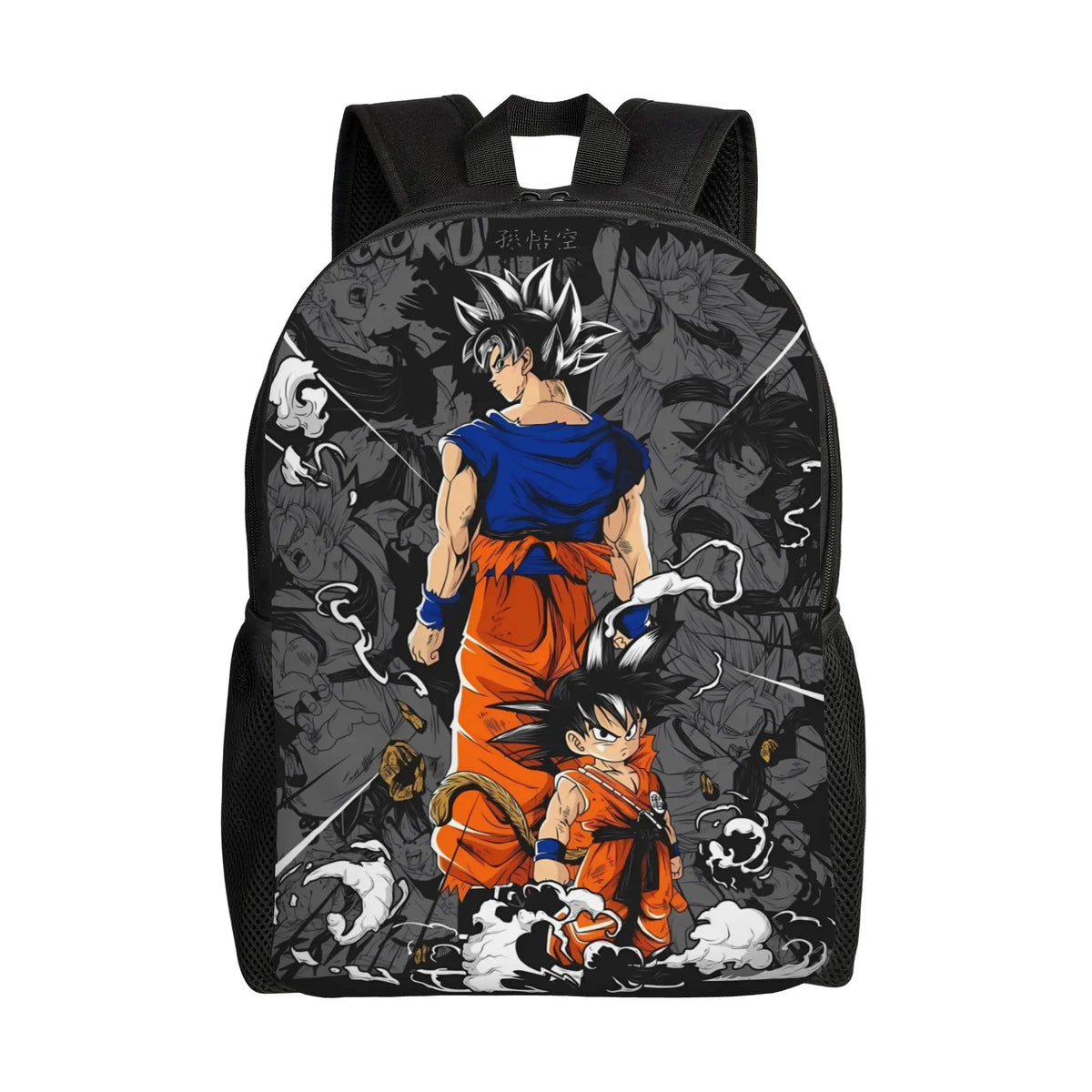 Mochila naranja Dragon Ball - Goku niño sosteniendo una bola de cristal