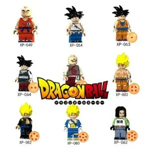 Dragon Ball mini figures to assemble - Saiyan transformations and crystal balls