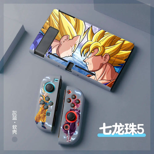 Custodia Nintendo Switch Dragon Ball - Goku e Vegeta Super Saiyan a confronto