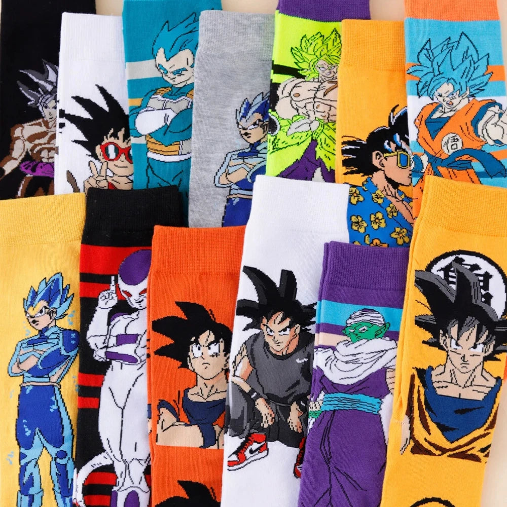 Zufällig hohe Socken Set - Dragon Ball Zeichen und Embleme