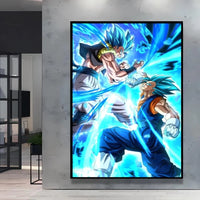 Gogeta Blue versus Goku Blue