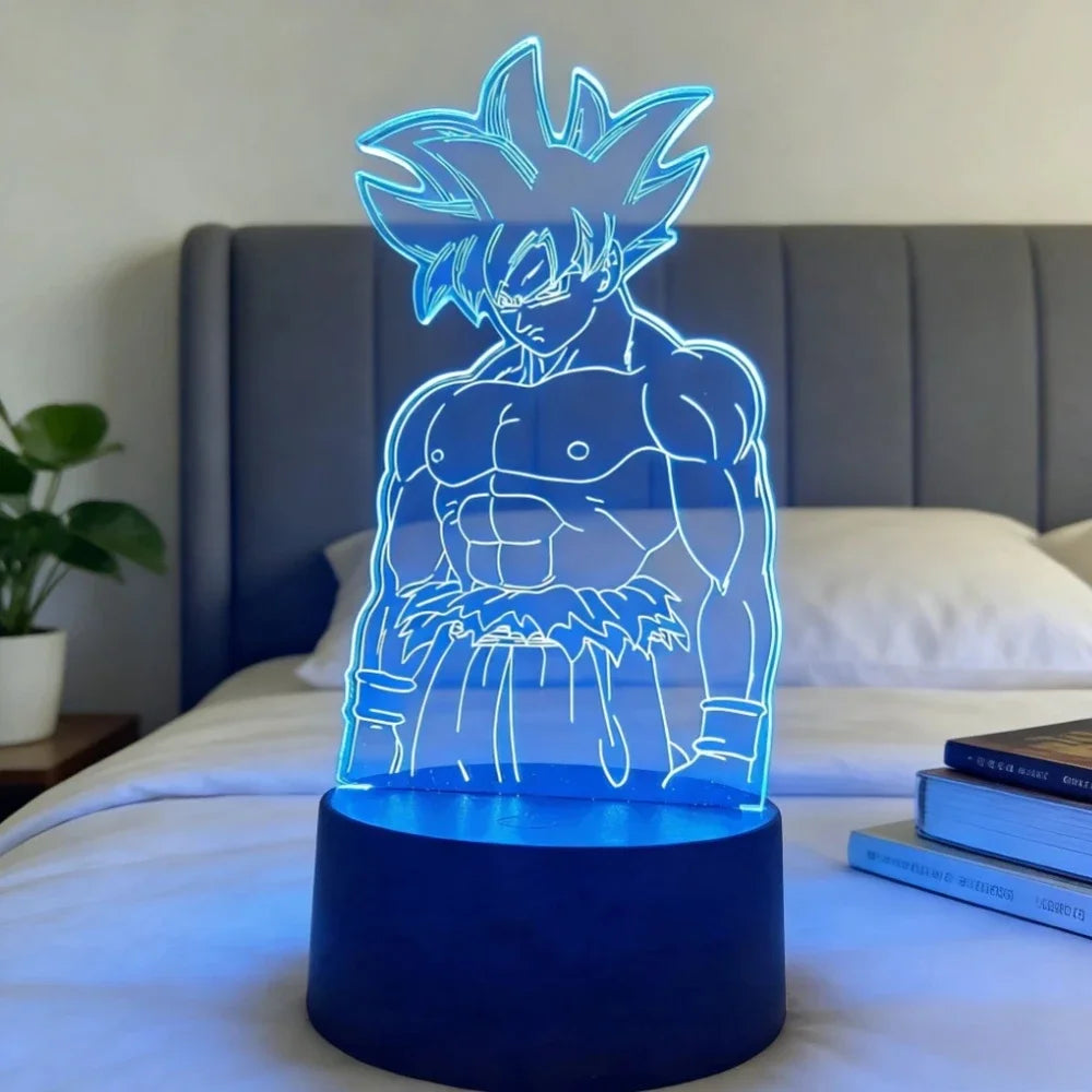 Dragon Ball 3D effect lamp - Goku and Vegeta luminous