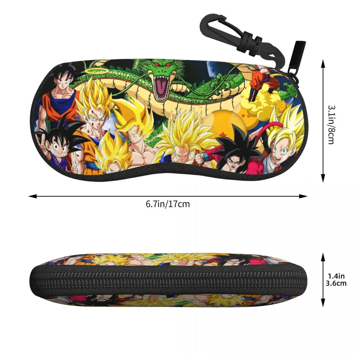 Dragon Ball Glasses Case - Super Saiyan Goku with Shenron