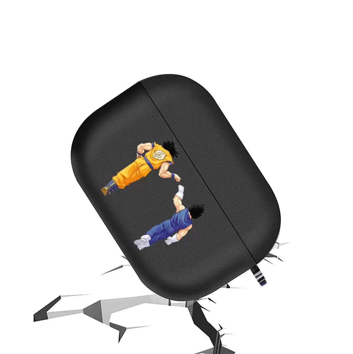 Funda para AirPods Dragon Ball - Goku niño con traje morado levantando la mano