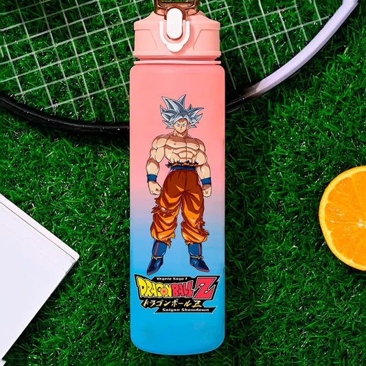 Gourde rose Dragon Ball - Goku Ultra Instinct torse nu