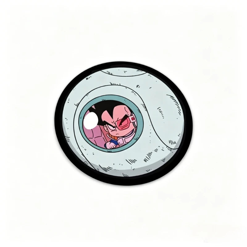 Tappetino per mouse viola Dragon Ball - Buu in una capsula spaziale